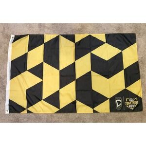 Columbus Crew SC 96 ALL TOGETHER NOW Soccer Flag Yellow Black 60x36 Inch